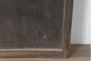 アンティーク建具　明治から大正期　総欅(ケヤキ)材　力強い木目が目を引く蔵戸1枚　(R-086536)