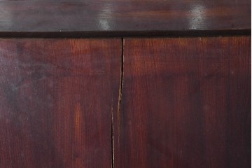 アンティーク建具　明治から大正期　欅材の趣深い風合いが魅力的な背の低い蔵戸1枚　(R-086538)