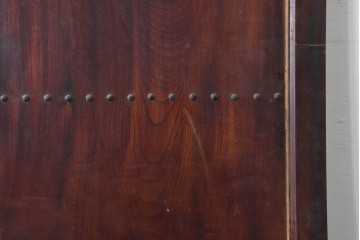 アンティーク建具　明治から大正期　欅材の趣深い風合いが魅力的な背の低い蔵戸1枚　(R-086538)