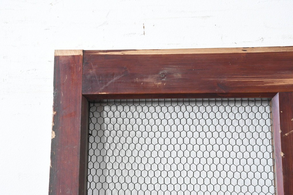 アンティーク建具　明治から大正期　立派な金具が目を引く蔵戸1枚　(R-086542)
