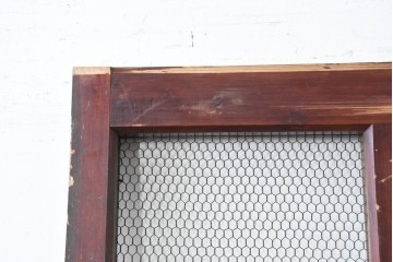 アンティーク建具　明治から大正期　立派な金具が目を引く蔵戸1枚　(R-086542)