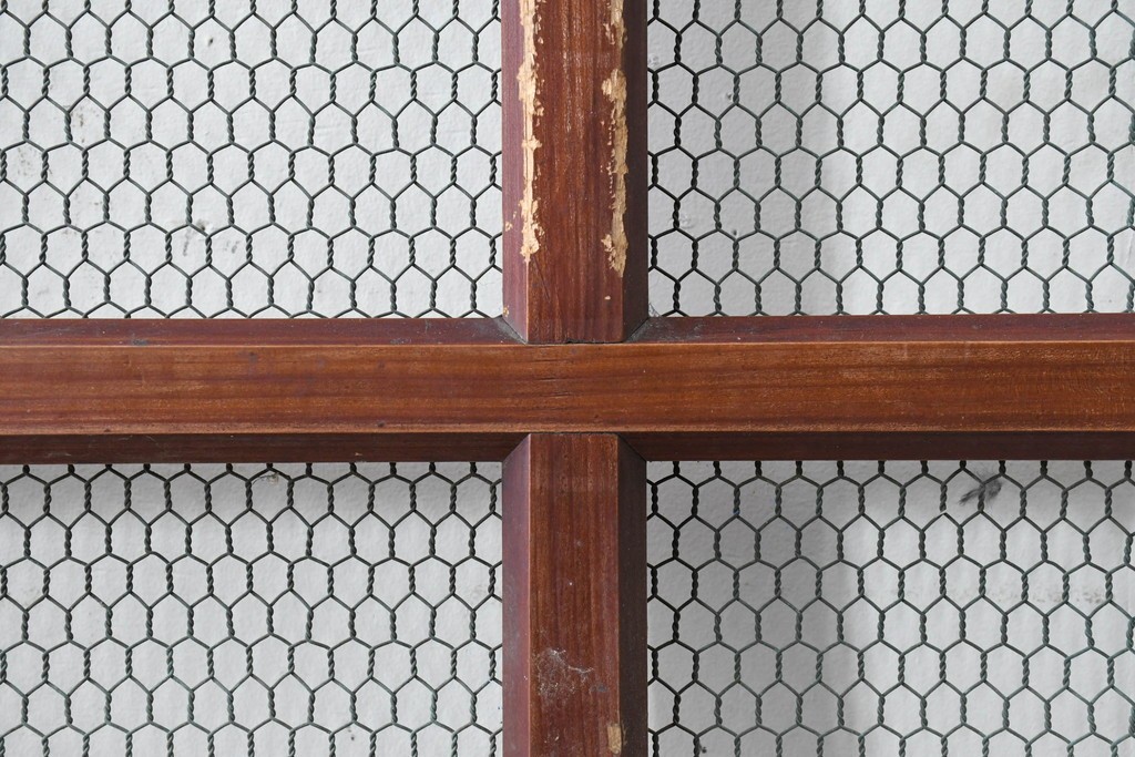 アンティーク建具　明治から大正期　立派な金具が目を引く蔵戸1枚　(R-086542)