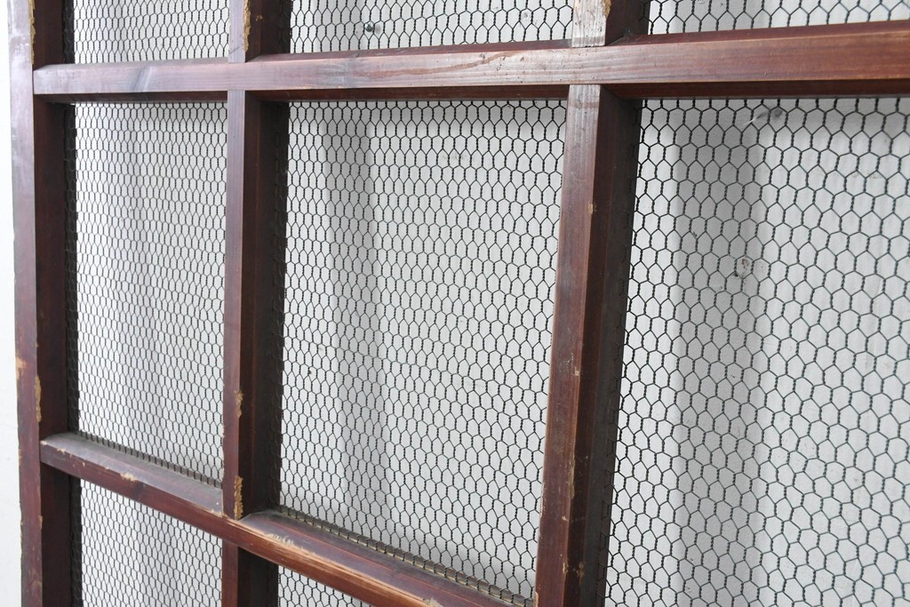 アンティーク建具　明治から大正期　立派な金具が目を引く蔵戸1枚　(R-086542)