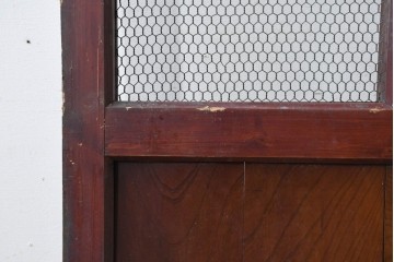 アンティーク建具　明治から大正期　立派な金具が目を引く蔵戸1枚　(R-086542)