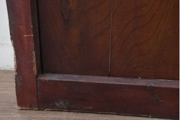 アンティーク建具　明治から大正期　立派な金具が目を引く蔵戸1枚　(R-086542)