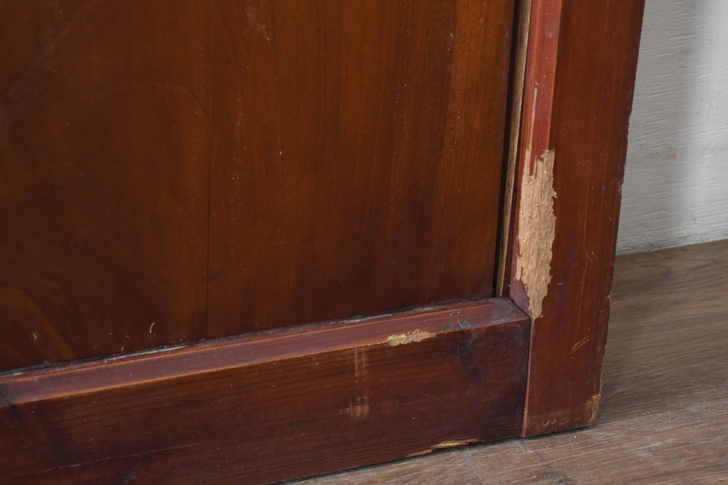 アンティーク建具　明治から大正期　立派な金具が目を引く蔵戸1枚　(R-086542)