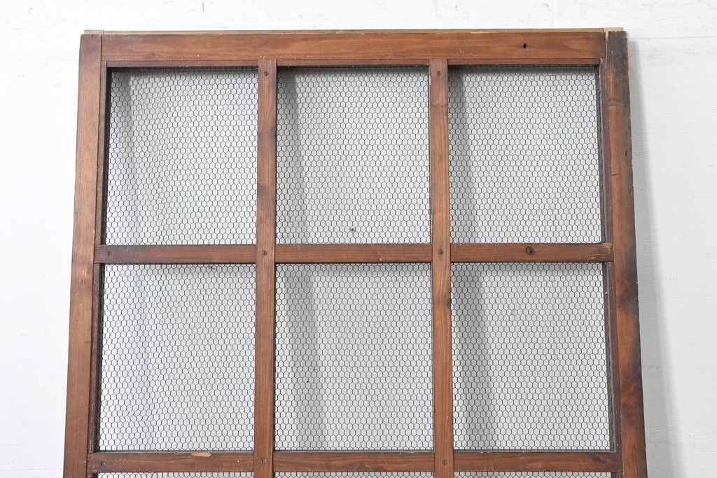 アンティーク建具　明治から大正期　立派な金具が目を引く蔵戸1枚　(R-086542)