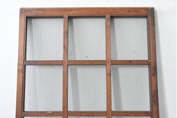 アンティーク建具　明治から大正期　立派な金具が目を引く蔵戸1枚　(R-086542)