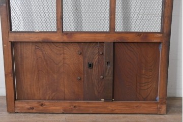 アンティーク建具　明治から大正期　立派な金具が目を引く蔵戸1枚　(R-086542)