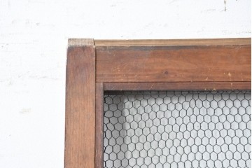 アンティーク建具　明治から大正期　立派な金具が目を引く蔵戸1枚　(R-086542)