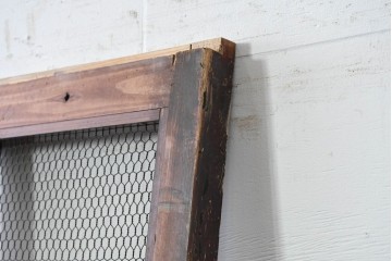 アンティーク建具　明治から大正期　立派な金具が目を引く蔵戸1枚　(R-086542)