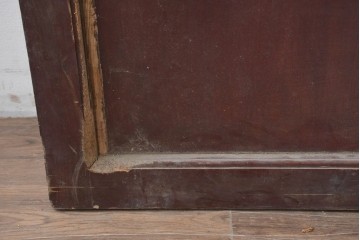 アンティーク建具　明治から大正期　細やかな格子が美しい幅広格子蔵戸1枚　(R-086543)