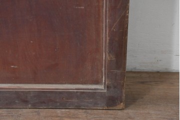 アンティーク建具　明治から大正期　細やかな格子が美しい幅広格子蔵戸1枚　(R-086543)