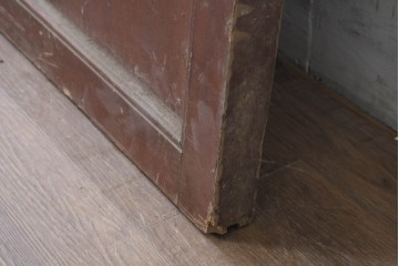 アンティーク建具　明治から大正期　細やかな格子が美しい幅広格子蔵戸1枚　(R-086543)