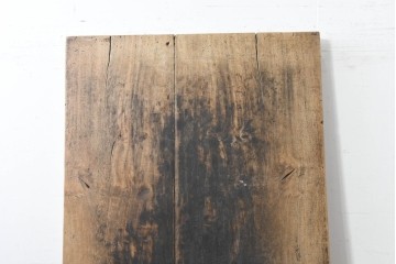 【簡易リペア限定品】　和製アンティーク　クルミの木(胡桃)　重厚!　古い豪農の土間で使われていた作業台の天板　(R-086544)