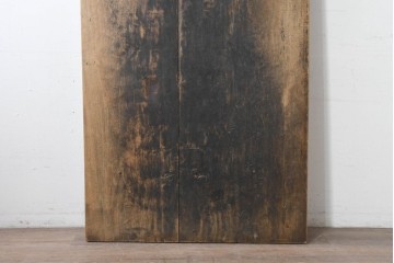 【簡易リペア限定品】　和製アンティーク　クルミの木(胡桃)　重厚!　古い豪農の土間で使われていた作業台の天板　(R-086544)