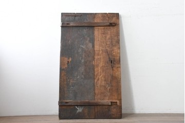 【簡易リペア限定品】　和製アンティーク　クルミの木(胡桃)　重厚!　古い豪農の土間で使われていた作業台の天板　(R-086544)