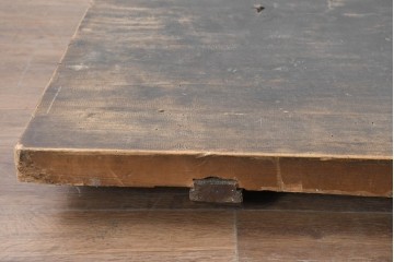 【簡易リペア限定品】　和製アンティーク　クルミの木(胡桃)　重厚!　古い豪農の土間で使われていた作業台の天板　(R-086544)