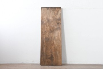 【簡易リペア限定品】　和製アンティーク　クルミの木(胡桃)　素朴で風合い豊かな一枚板　(R-086545)