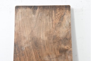【簡易リペア限定品】　和製アンティーク　クルミの木(胡桃)　素朴で風合い豊かな一枚板　(R-086545)
