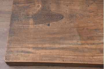 【簡易リペア限定品】　和製アンティーク　クルミの木(胡桃)　素朴で風合い豊かな一枚板　(R-086545)