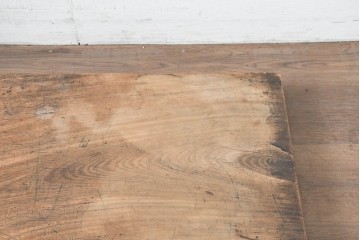 【簡易リペア限定品】　和製アンティーク　クルミの木(胡桃)　素朴で風合い豊かな一枚板　(R-086545)