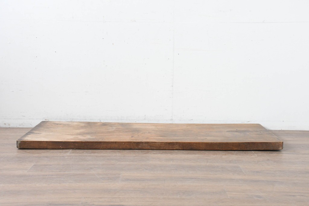 【簡易リペア限定品】　和製アンティーク　クルミの木(胡桃)　素朴で風合い豊かな一枚板　(R-086545)