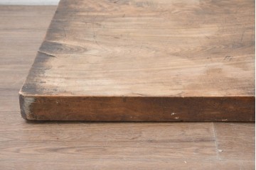 【簡易リペア限定品】　和製アンティーク　クルミの木(胡桃)　素朴で風合い豊かな一枚板　(R-086545)