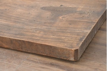 【簡易リペア限定品】　和製アンティーク　クルミの木(胡桃)　素朴で風合い豊かな一枚板　(R-086545)