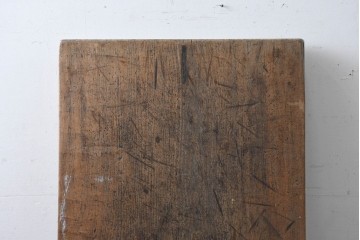 【簡易リペア限定品】　和製アンティーク　クルミの木(胡桃)　素朴で風合い豊かな一枚板　(R-086546)