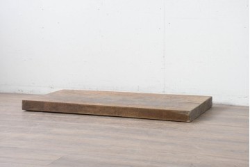 【簡易リペア限定品】　和製アンティーク　クルミの木(胡桃)　素朴で風合い豊かな一枚板　(R-086546)