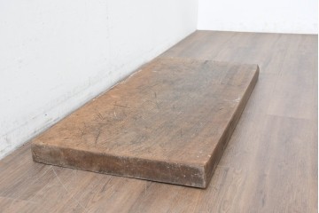 【簡易リペア限定品】　和製アンティーク　クルミの木(胡桃)　素朴で風合い豊かな一枚板　(R-086546)