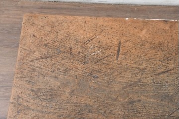 【簡易リペア限定品】　和製アンティーク　クルミの木(胡桃)　素朴で風合い豊かな一枚板　(R-086546)