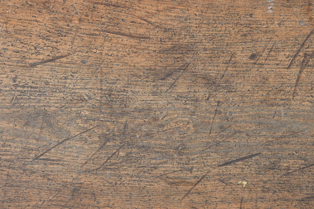 【簡易リペア限定品】　和製アンティーク　クルミの木(胡桃)　素朴で風合い豊かな一枚板　(R-086546)