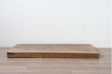 【簡易リペア限定品】　和製アンティーク　クルミの木(胡桃)　素朴で風合い豊かな一枚板　(R-086546)