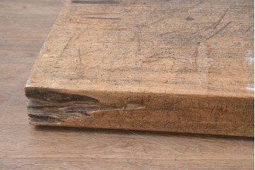 【簡易リペア限定品】　和製アンティーク　クルミの木(胡桃)　素朴で風合い豊かな一枚板　(R-086546)