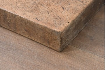 【簡易リペア限定品】　和製アンティーク　クルミの木(胡桃)　素朴で風合い豊かな一枚板　(R-086546)