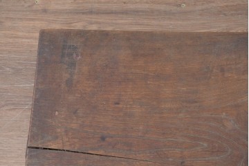 【簡易リペア限定品】　和製アンティーク　欅(ケヤキ)材　古い豪農で使われていた味わい深い飾り台　(R-086548)