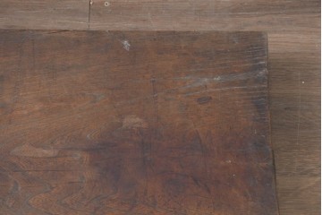 【簡易リペア限定品】　和製アンティーク　欅(ケヤキ)材　古い豪農で使われていた味わい深い飾り台　(R-086548)