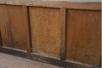 ヴィンテージ建具　昭和中期　モールガラスが趣深いガラス窓3枚セット　(R-086549)