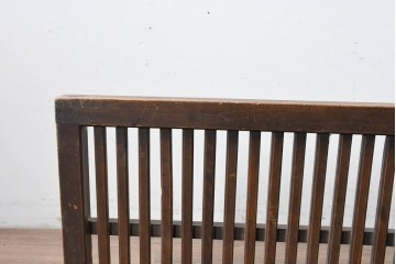  和製アンティーク　明治～大正期　使いこまれた味のある帳場格子　(R-086551)