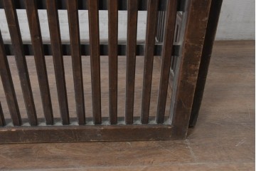  和製アンティーク　明治～大正期　使いこまれた味のある帳場格子　(R-086551)