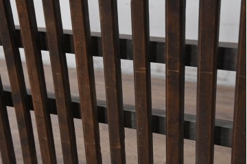  和製アンティーク　明治～大正期　使いこまれた味のある帳場格子　(R-086551)