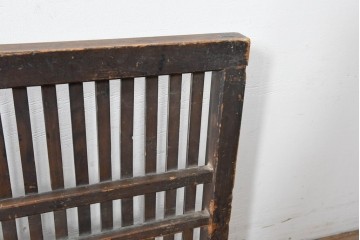  和製アンティーク　明治～大正期　使いこまれた味のある帳場格子　(R-086551)