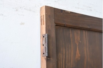 アンティーク建具　大正期　木のあたたかみとレトロなガラスが魅力の扉1枚　(R-086552)