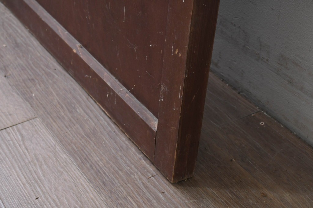 アンティーク建具　明治から大正期　繊細な格子が美しい幅狭格子扉1枚　(R-086553)