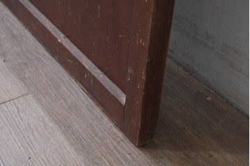 アンティーク建具　明治から大正期　繊細な格子が美しい幅狭格子扉1枚　(R-086553)