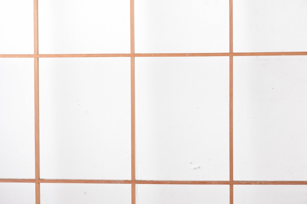 ヴィンテージ建具　昭和後期　上品な桟組みが引き立つ雪見障子戸4枚セット　(R-086566)