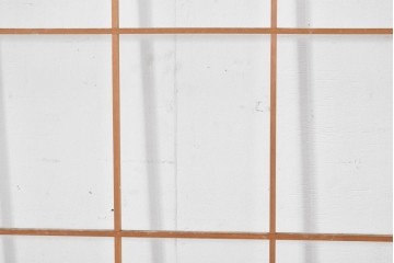 ヴィンテージ建具　昭和後期　上品な桟組みが引き立つ雪見障子戸4枚セット　(R-086567)