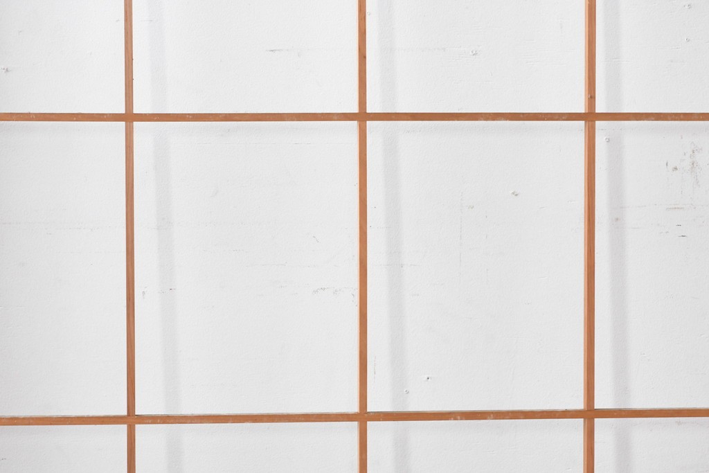 ヴィンテージ建具　昭和後期　上品な桟組みが引き立つ雪見障子戸4枚セット　(R-086568)